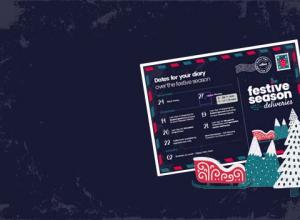 Christmas Opening Times Half Pad M5