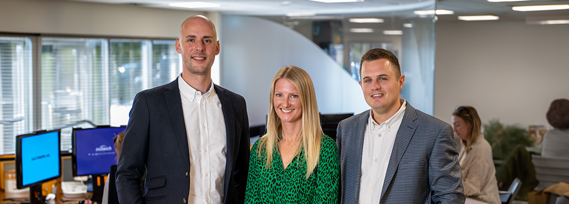 Aaron Lawther, Katie Ford, and Kane Barker become Midwich Ltd Directors
