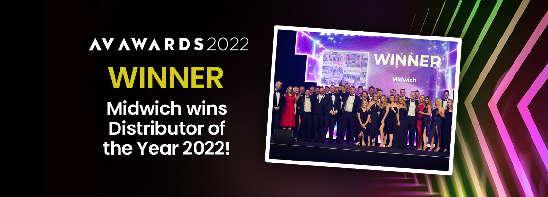 Midwich are AV Awards Winners - Distributor of the Year 2022