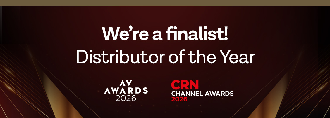 We've been shortlisted for Distributor of the Year at both the AV Awards 2026 and the CRN UK Channel Awards 2026