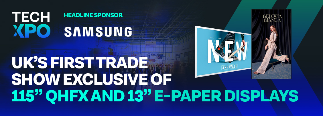 Samsung showcases UK’s first trade show exclusive of 115” QHFX and 13” E-paper displays at Midwich’s Tech Xpo 2025