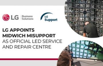 LG appoints Midwich MiSupport as official LED service and repair centre