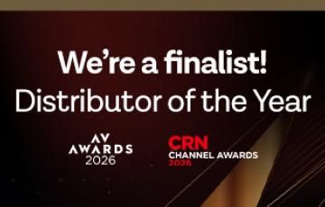 We've been shortlisted for Distributor of the Year at both the AV Awards 2026 and the CRN UK Channel Awards 2026