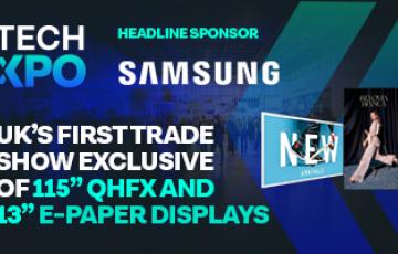 Samsung showcases UK’s first trade show exclusive of 115” QHFX and 13” E-paper displays at Midwich’s Tech Xpo 2025