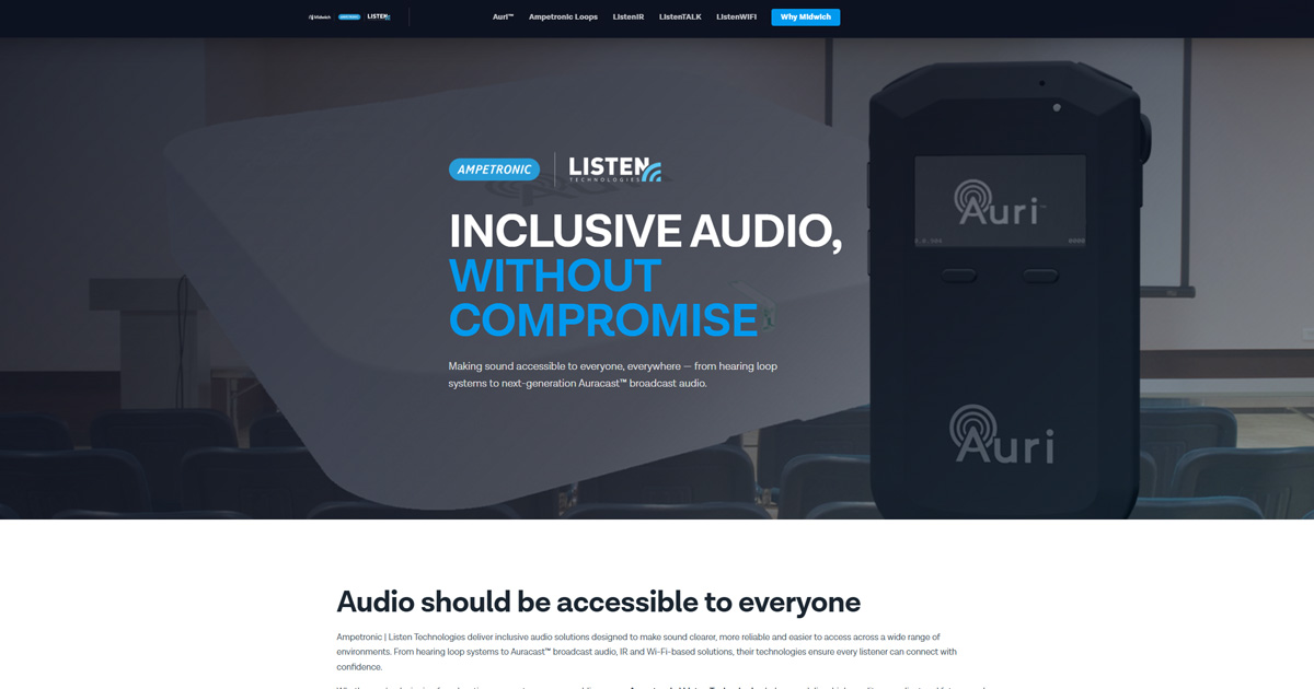 Ampetronic Inclusive Audio Solutions | Hearing Loop, Auracast ...