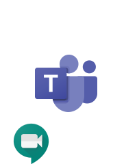 Zoom, Microsoft Teams and Google Meet