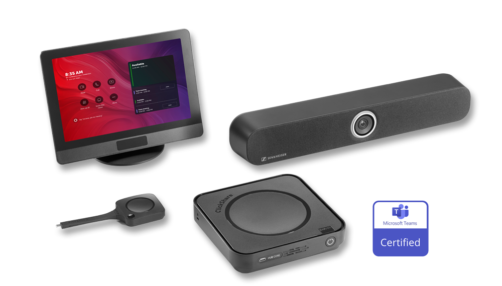ClickShare Hub Core + Sennheiser TC Bar S