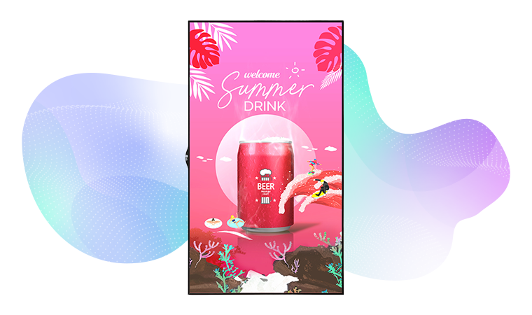 LG window facing signage