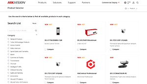 Product Selector tool